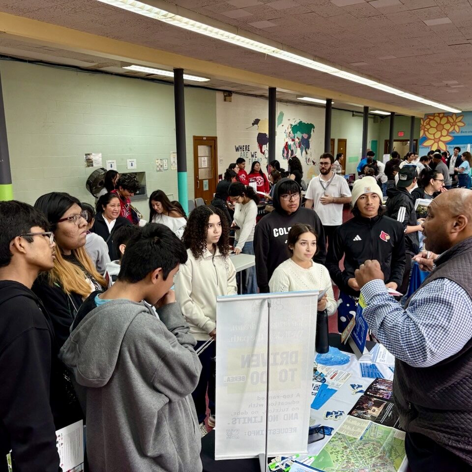 Adelante students at college and career fair